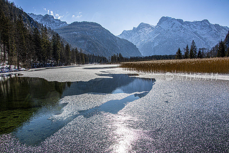 Almsee Grünau im Almtal Salzkammergut